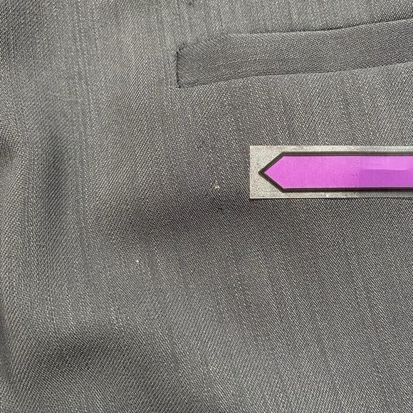 Zanella Dress Trousers 35 (35x31.5 Cuffed) Mens Quad Pleated Slate Gray 991 - Picture 16 of 16